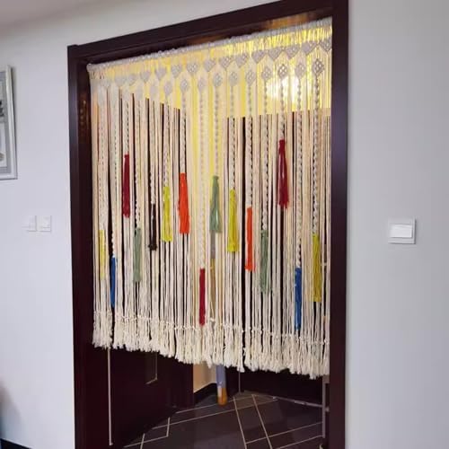 Macrame Curtains for Doorways Handwoven Privacy Panels