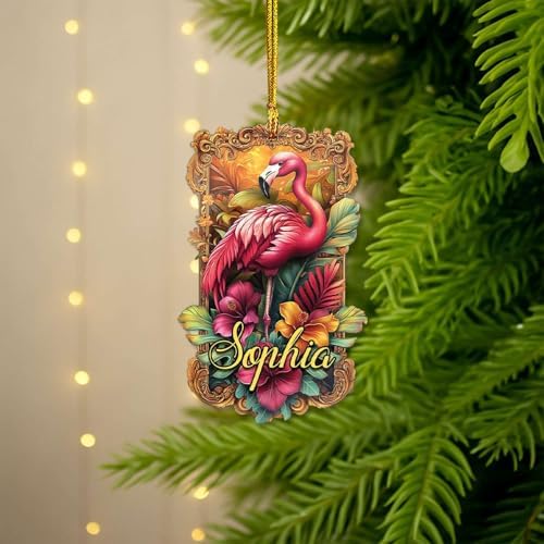 Personalized Acrylic Tree Ornament for Siblings and Family