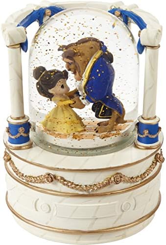 Precious Moments Disney Beauty and The Beast Musical Snow Globe