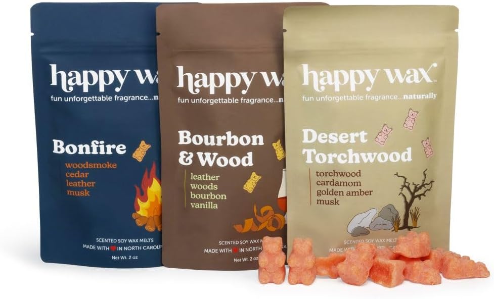 Happy Wax Fan Man Cave Collection Soy Wax Melts 6 oz