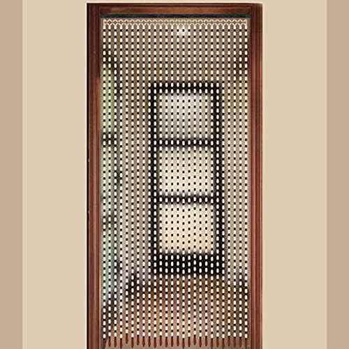 27 Strands Wood Beaded Curtain for Doorways and Room Dividers