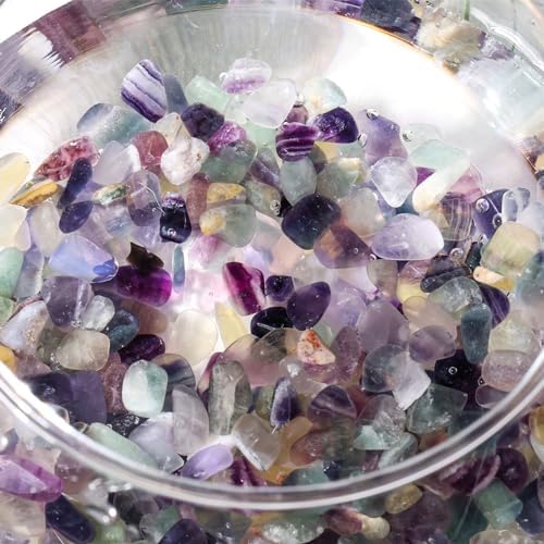 JOHOUSE Quartz Crystals Crushed Chips for Decor and Aquarium