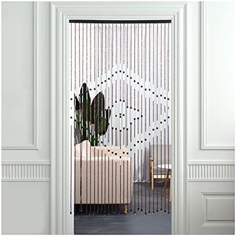 ZHOUXIAO Wood Bead Curtain for Doorways