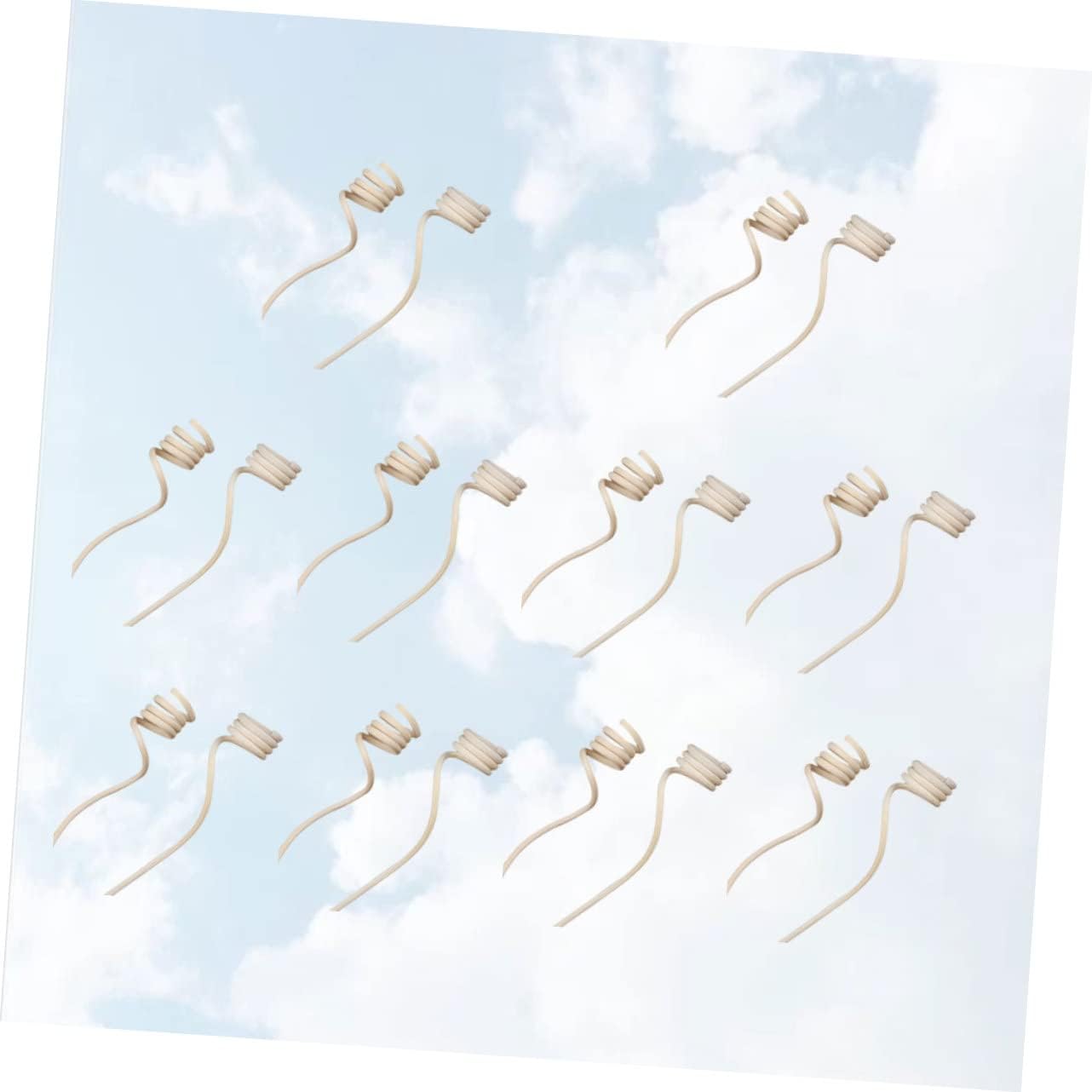 Cabilock 20PCS Large Spiral Rattan Diffuser Sticks for Home Fragrance