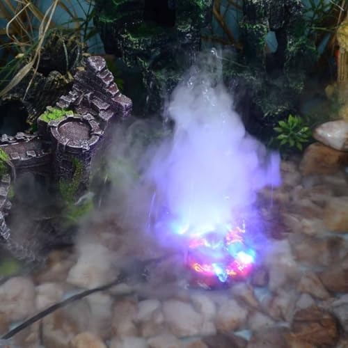 Adjustable Mist Maker with LED and Splash Guard Black