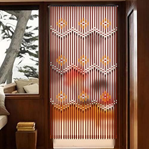 32 Strands Wood Beaded Curtain for Doorways and Closets