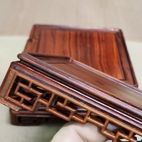GOLDY WENDY Mahogany Square Decor Base Display Stand