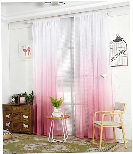 LIFKOME Gradient Sheer Curtains for Room Decor
