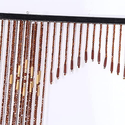 Natural Wood Beaded Curtains Doorway Divider