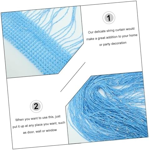 Garneck 2pcs String Sheer Curtain Divider for Hallway Entry