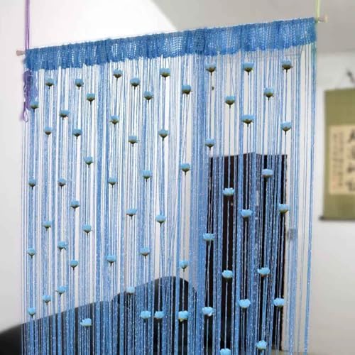 Decorative Door Curtain with Fringe and Beads