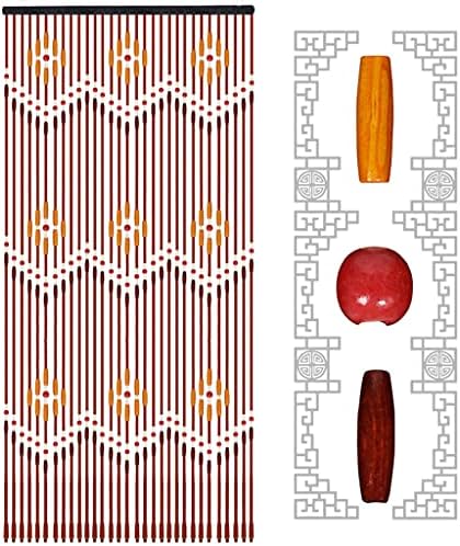 32 Strands Wood Beaded Curtain for Doorways and Closets
