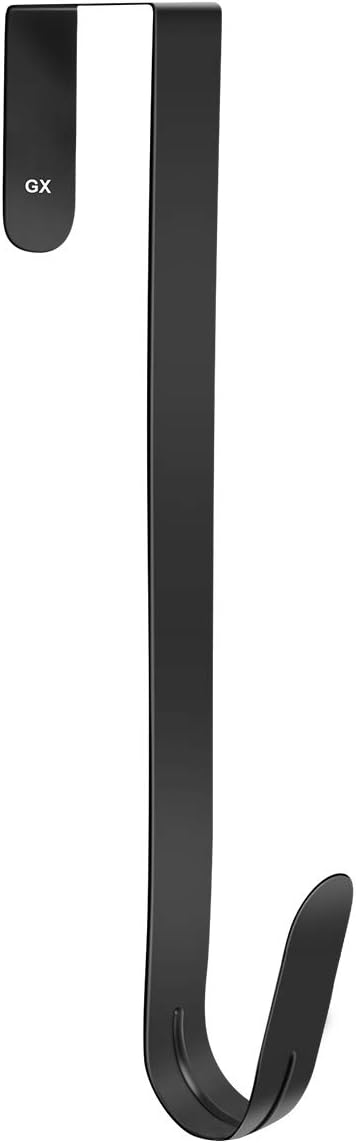 GameXcel 15 Inch Black Wreath Hanger for Front Door