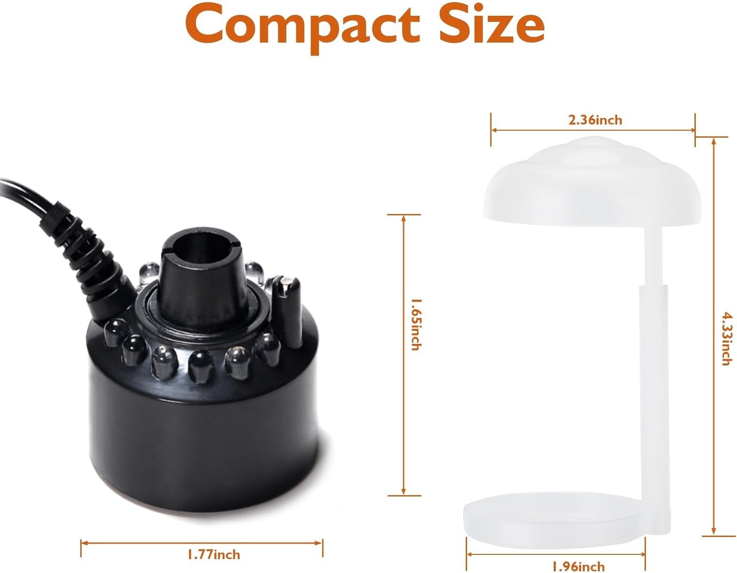 AGPTEK 12 LED Mist Maker for Ponds and Fountains