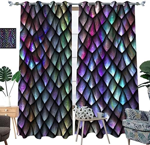 Fantasy Dragon Blackout Curtains for Living Room
