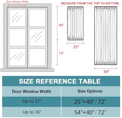 Turquoize Thick Linen Door Curtain Panel 25W x 72L Stone Blue