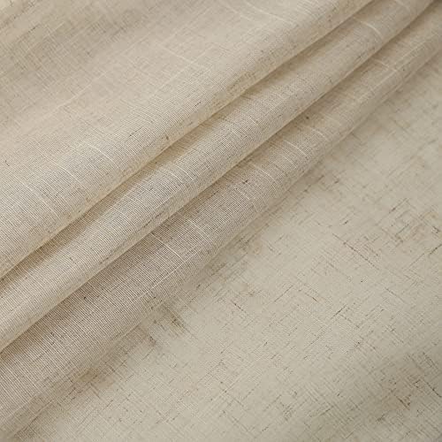 Demetex French Door Curtain 2 Panels 30x72 Beige
