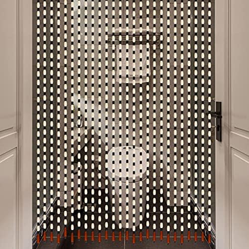 27 Strands Wood Beaded Curtain for Doorways and Room Dividers