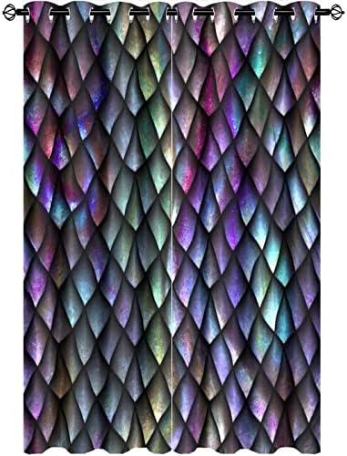 Fantasy Dragon Blackout Curtains for Living Room