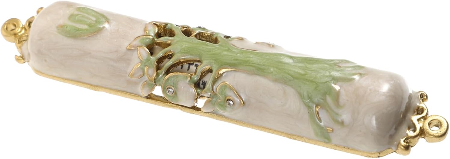 Retro Metal Mezuzah Ornament Religious Decor for Door