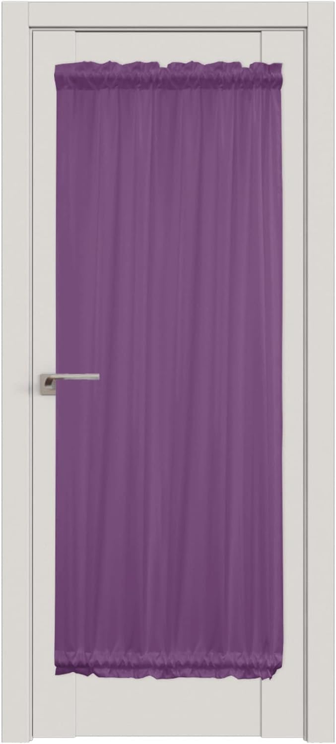 Chic D Door Curtains 25x72in Purple Lavender Blackout Panel Rod Pocket