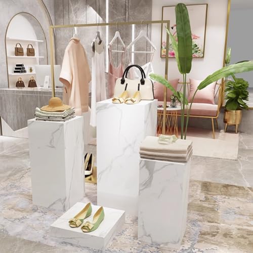 White Cube Display Pedestal Stand 40x40x10cm