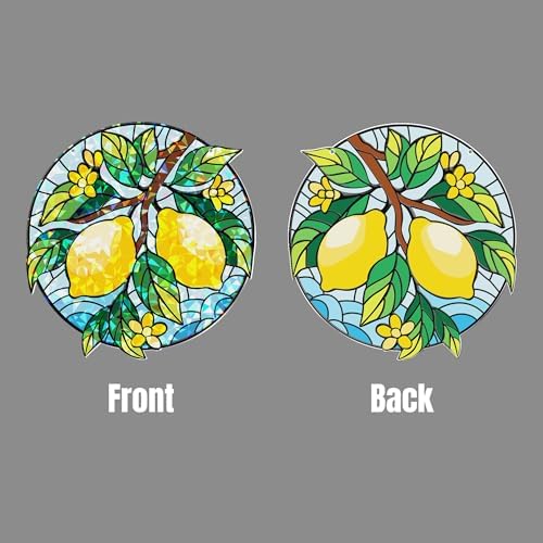 Tropical Lemon Broken Glass Hologram Ornament
