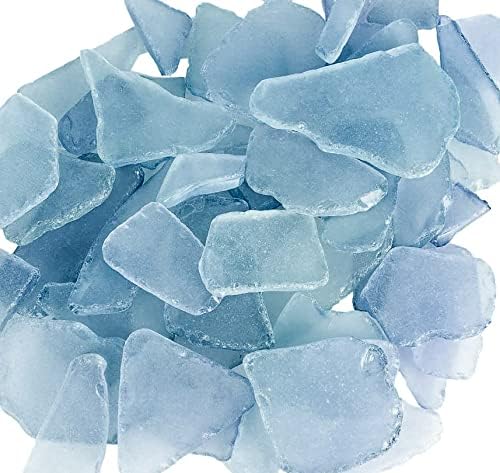 Light Blue Sea Glass Decor for Coastal Crafts