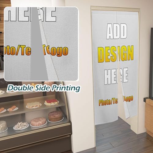 Personalized Double Sided Door Curtain with Custom Image