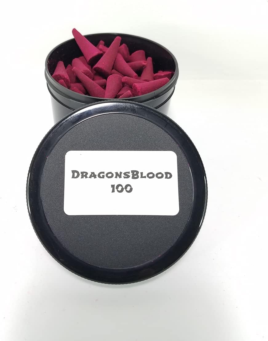 Dragons Blood Incense Cones 100 Count in Air Tight Jar