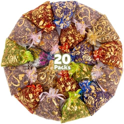 Sweet Osmanthus Sachets for Drawers and Closets - 20 Pack