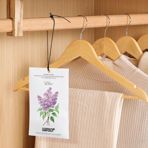 MYARO 12 Pack Lavender Scented Sachets for Drawer and Closet