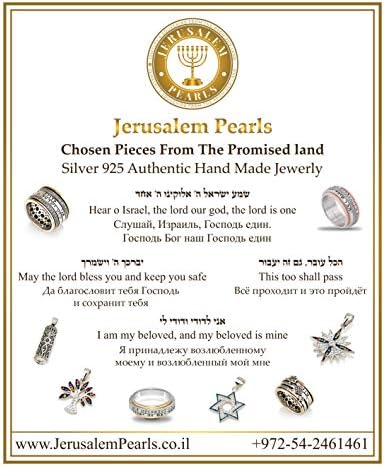 Jerusalem Pearls Mezuzah Shma Israel Pendant