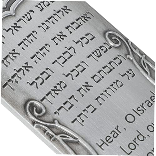 Retro Metal Mezuzah Plaque Door Decor