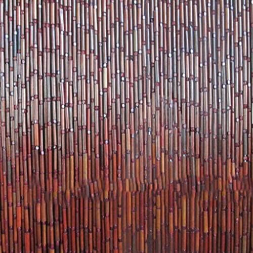 Bamboo Festival Wood Curtain with Rod 90x100cm-60 Strands Door Divider