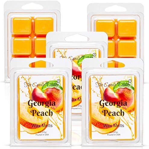 Georgia Peach Southern Fruit Scented Wax Melts 1 Pack 6 Cubes