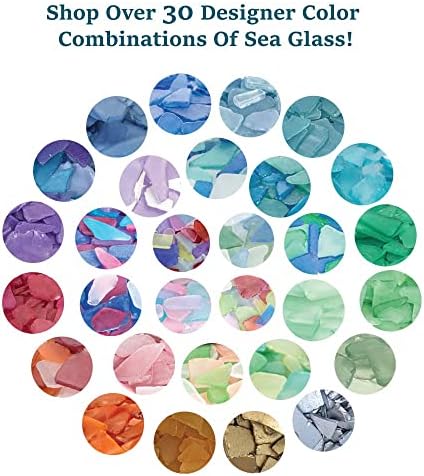 Light Blue Sea Glass Decor for Coastal Crafts