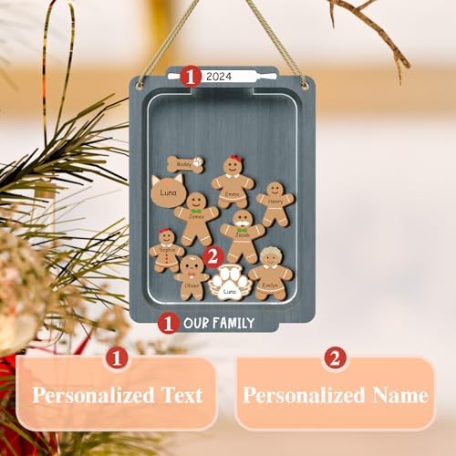 DPDP Personalized Christmas Ornament with 12 Names