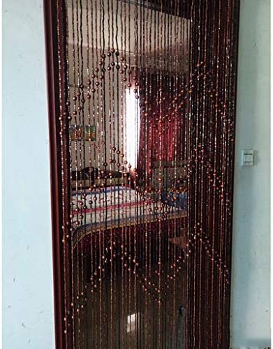 52 Strands Wood Beaded Curtains for Closet and Bedroom