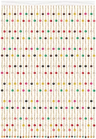Wooden Beaded Curtain - Stylish Room Divider for Doors and Hallways