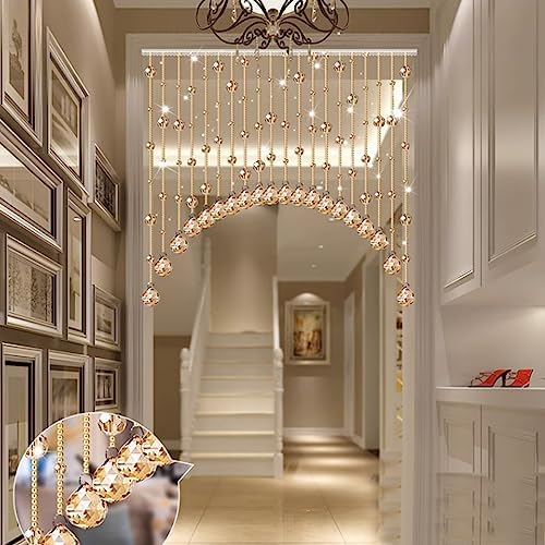 GVILTY Arched Beaded Curtain Door Divider with 25 Lines