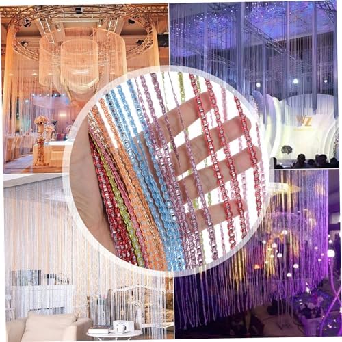 Tassel Style Door Curtain with Rainbow Colors