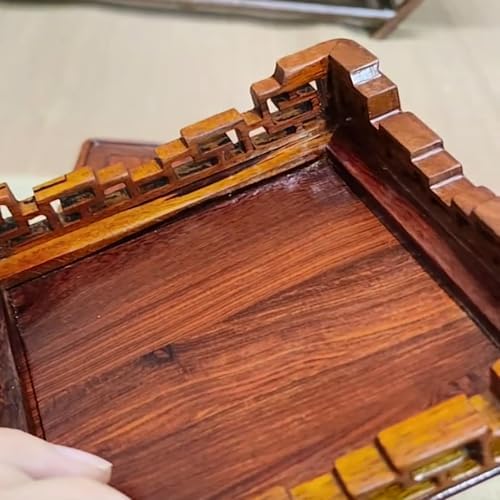 GOLDY WENDY Mahogany Square Decor Base Display Stand