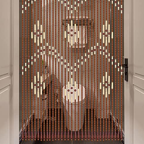Natural Wood Beaded Curtains Doorway Divider