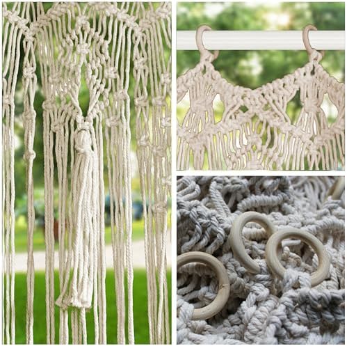 Macrame Curtain Boho Doorway Decor Panel