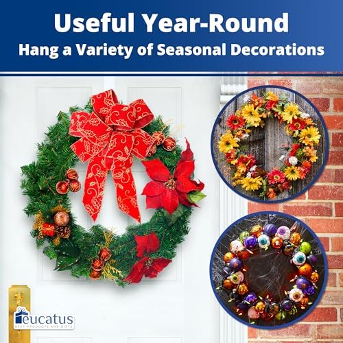 Non Scratch 100 Clear Wreath Hanger 3 Pack