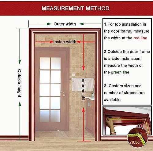 Natural Wood Bamboo Beaded Curtain for Doorway Entrance