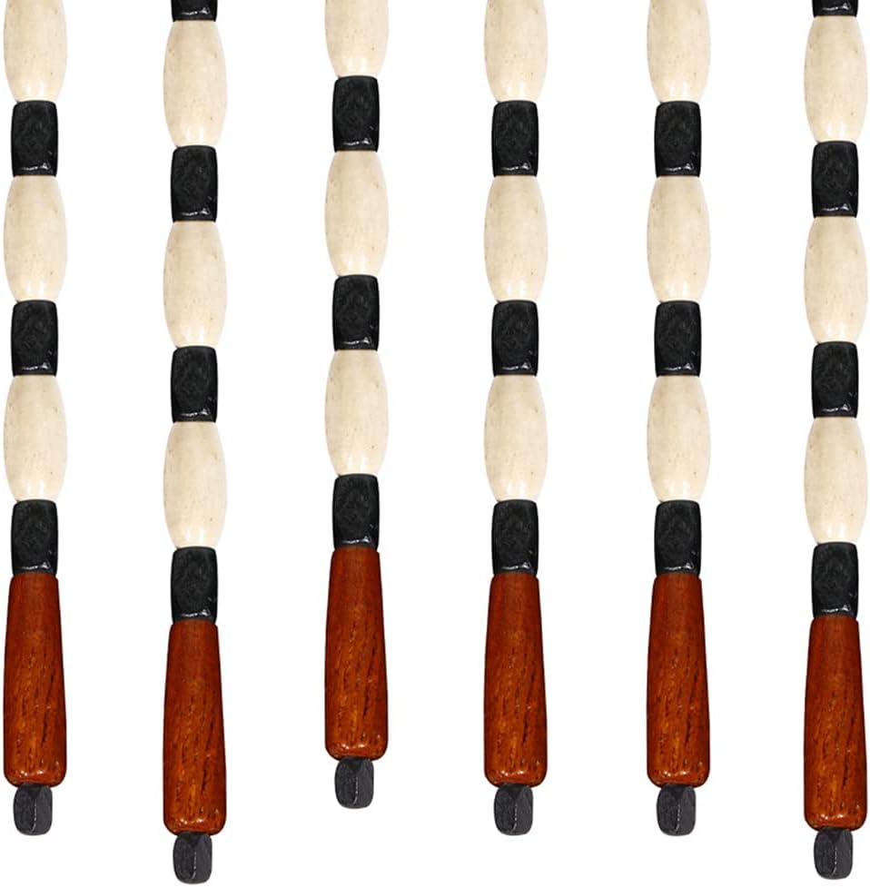 27 Strands Wood Beaded Curtain for Doorways and Room Dividers
