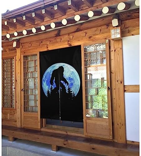 Moon Bigfoot Door Curtain 34x56 Inch Privacy Panel