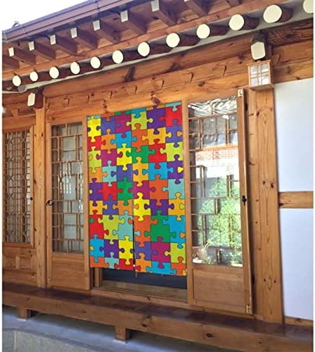 Peynir Autism Awareness Door Curtain Feng Shui Panel